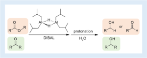 水素化ジイソブチルアルミニウムによる還元（DIBAL、DIBAH、DIBALH）